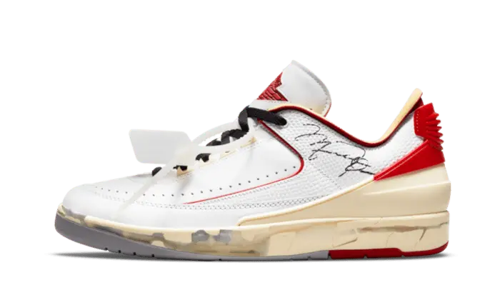 Air Jordan 2 Retro Low SP Off-White Blanco Rojo - DJ4375-106