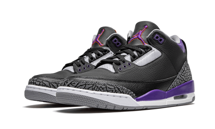 Air Jordan 3 Retro Black Court Purple - CT8532-050