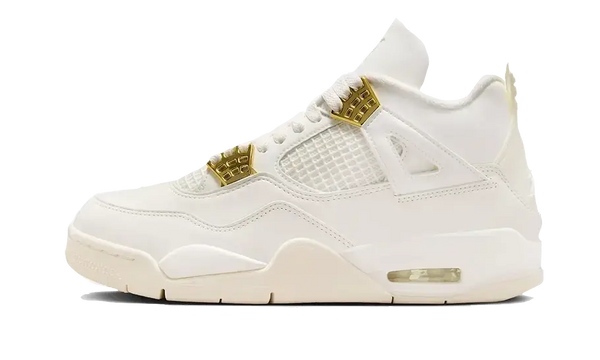 Air Jordan 4 Sail Oro Metálico