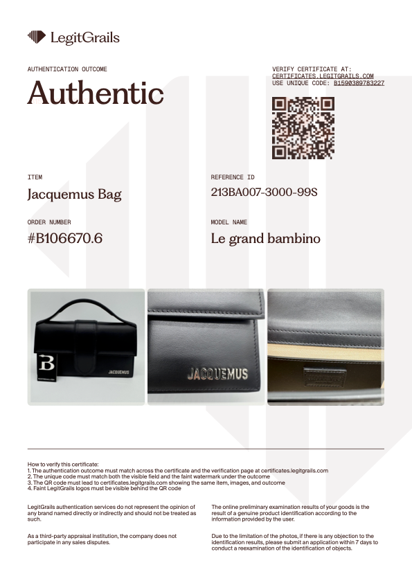 Grand Bambino Negro / Plata 