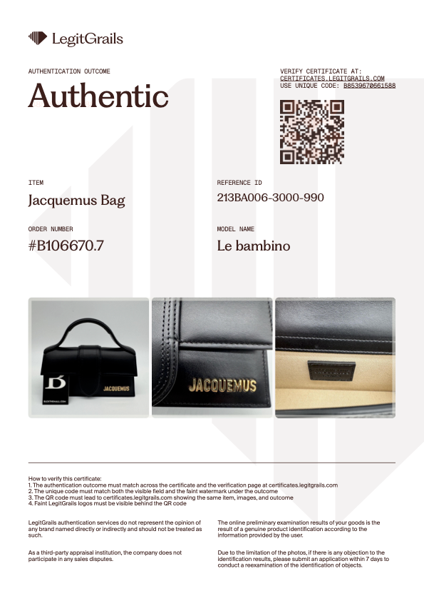 The Bambino Black / Gold