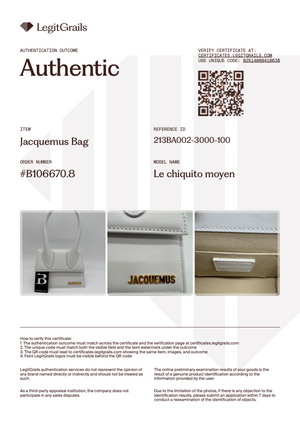 Le Chiquito Mediano Blanco