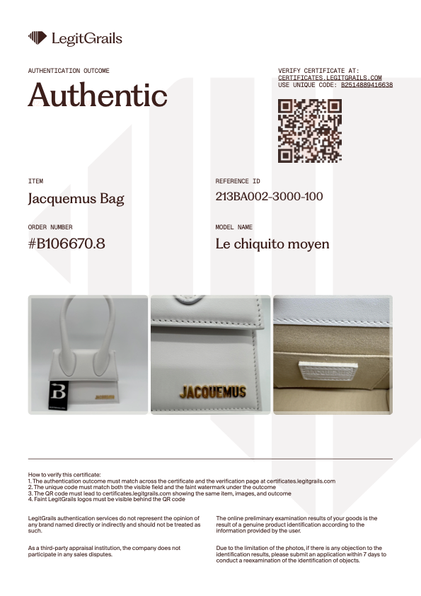 Le Chiquito Mediano Blanco