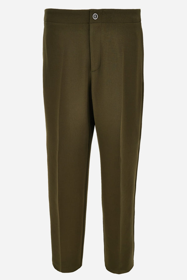 Jogger Pant In Double Splittable Bistretch Wool Fabric