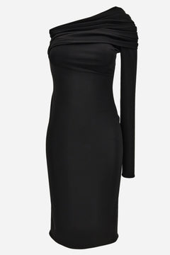 Cocktail Dress In Responsible Techno Piquet Stretch
