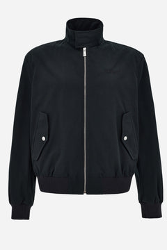 Blouson In Military Japanese Cotton Fabric-Versace Embroidery