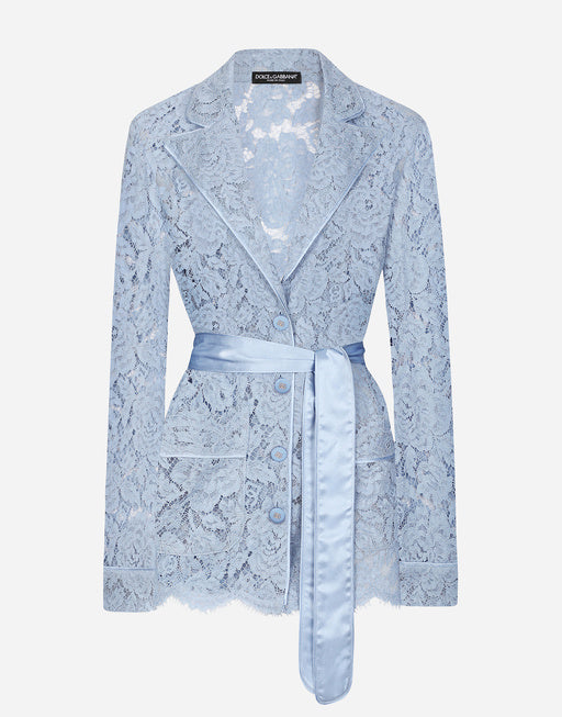 VANITY SHIRT IN FLORAL CORDONETTO LACE