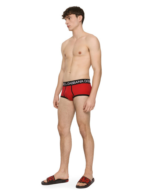 HIGH-RISE TWO-WAY STRETCH JERSEY BRANDO BRIEFS