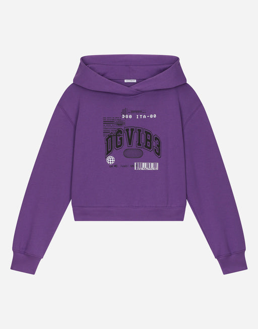 JERSEY HOODIE WITH DGVIB3 LOGO