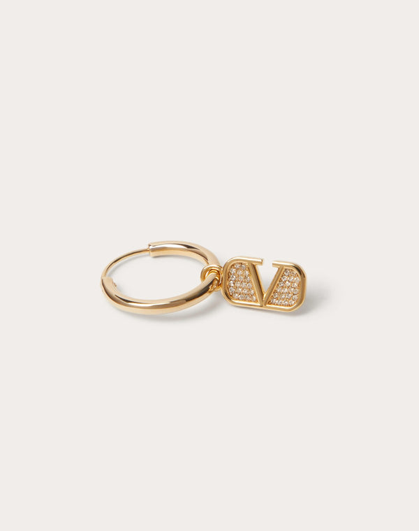 Orecchini Vlogo Signature In Metallo E Cristalli Swarovski ®