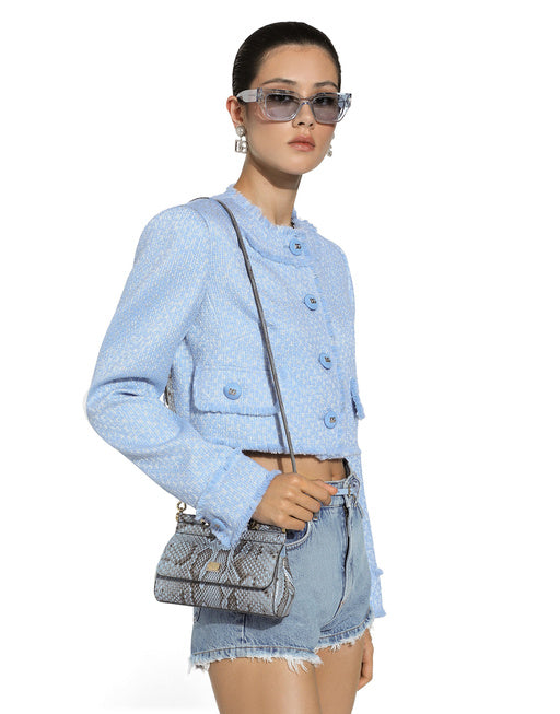 RACHEL SHORT WOOL TWEED JACKET