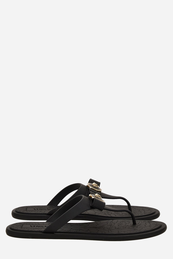 Gianni Ribbon Slides In Rubber