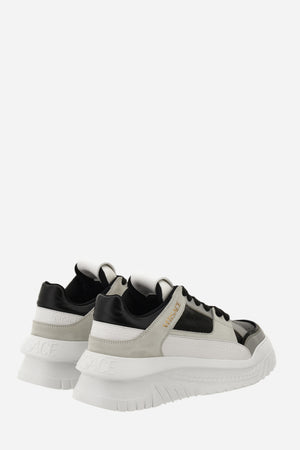 Oversize Court Sneaker In Calf Leather-Fabric
