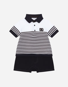 PIQUÉ ONESIE WITH DG LOGO