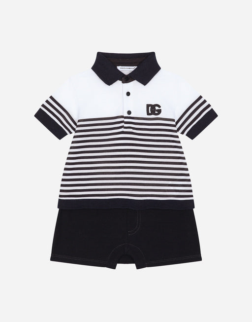 PIQUÉ ONESIE WITH DG LOGO