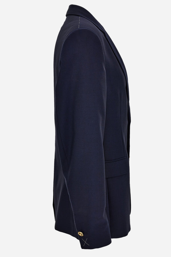 Formal Jacket In Wool Canvas Fabric