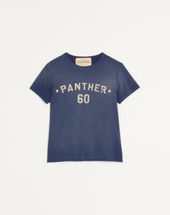 T-Shirt In Cotone Con Stampa E Patch Chez Valentino