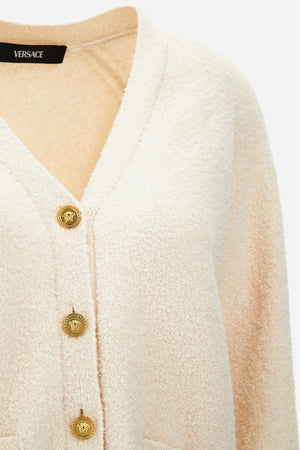 Knit Sweater In Boucle' Cotton Blend