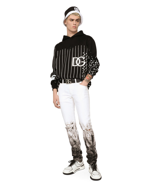 PRINTED TECHNICAL JERSEY HOODIE