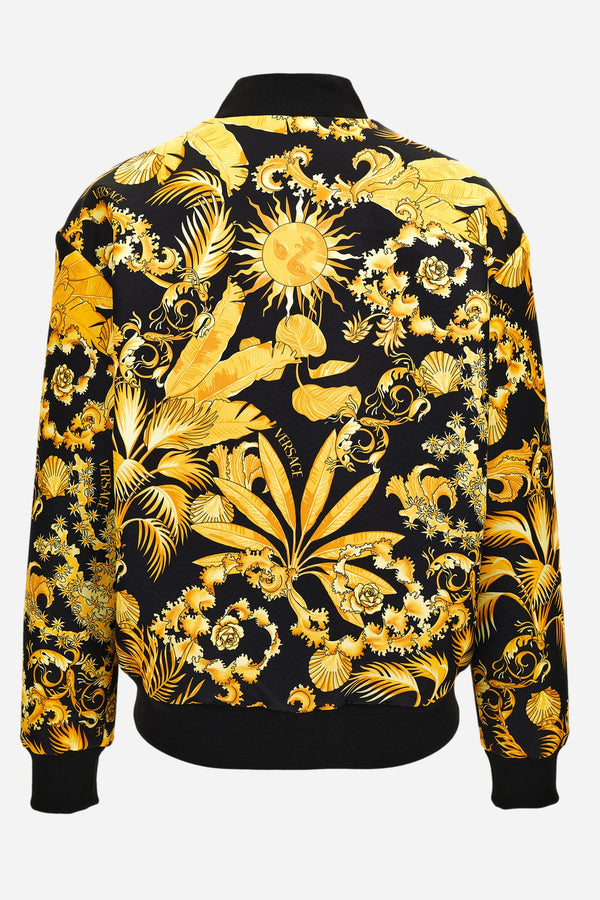 Blouson In Twill Poly Print Barocco Palm Allover