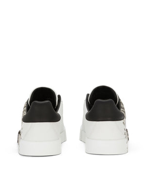 PRINTED CALFSKIN PORTOFINO SNEAKERS