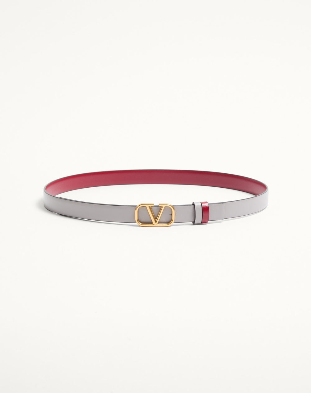 Cintura Reversibile VLogo Signature In Vitello Lucido 20 Mm