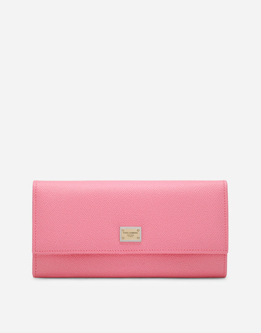 DAUPHINE CALFSKIN WALLET WITH BRANDED TAG