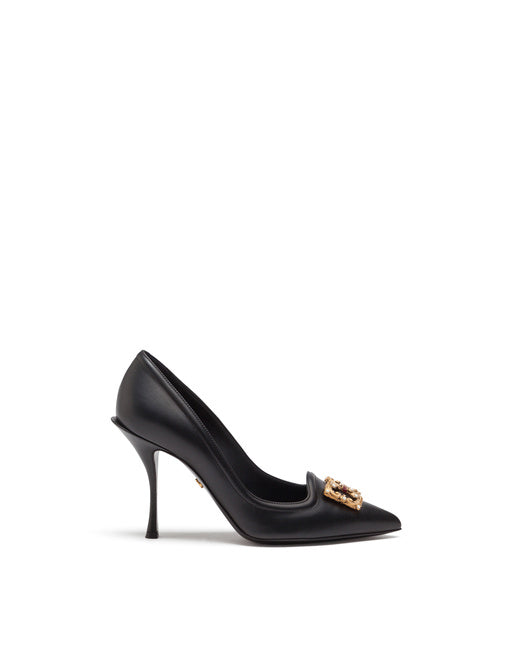 CALFSKIN PUMPS WITH DG AMORE LOGO