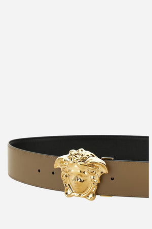 La Medusa Reversible Belt 4 Cm In Calf Leather