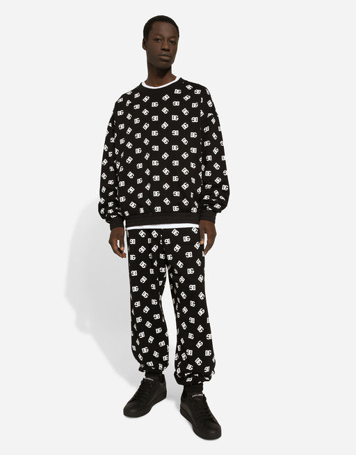 ROUND-NECK SWEATSHIRT WITH DG MONOGRAM PRINT