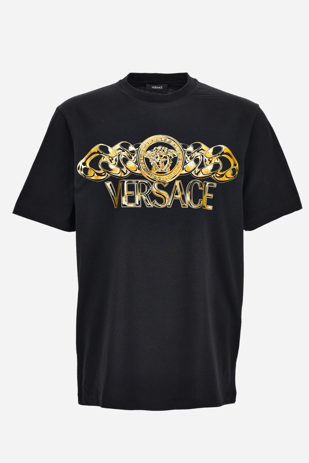 T-Shirt In Jersey Fabric-Chain Print