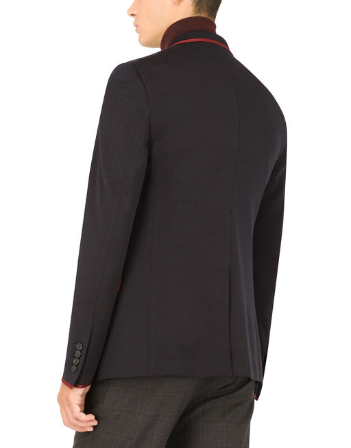 DECONSTRUCTED JERSEY JACKET WITH PATCH