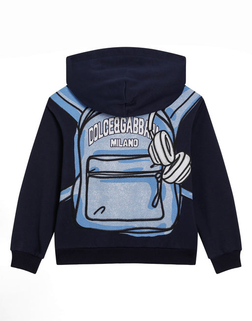 HOODIE WITH DG BACKPACK PRINT
