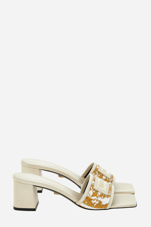 Theia Mule In Fabric-Calf Leather