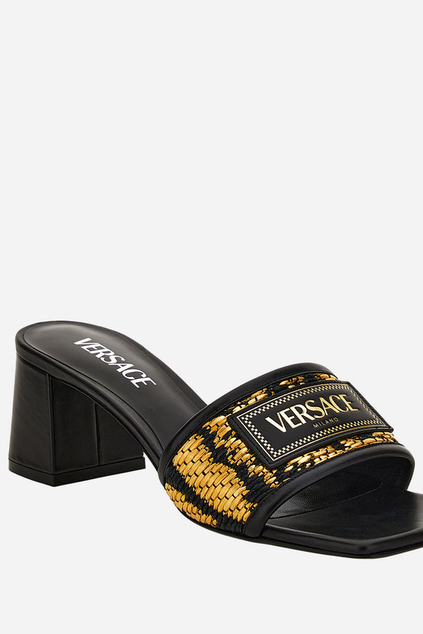 Theia Mule In Fabric-Calf Leather
