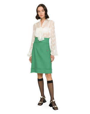RASCHEL TWEED MIDI SKIRT