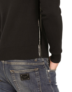SILK AND COTTON ROUND-NECK SWEATER