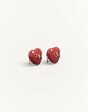 Orecchini Coeur Royal In Metallo E Smalto