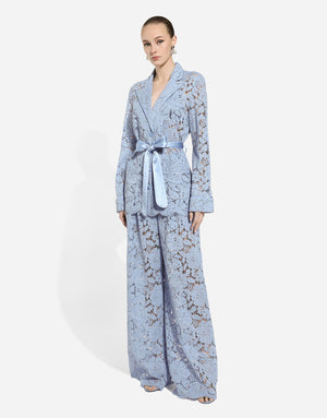 VANITY SHIRT IN FLORAL CORDONETTO LACE