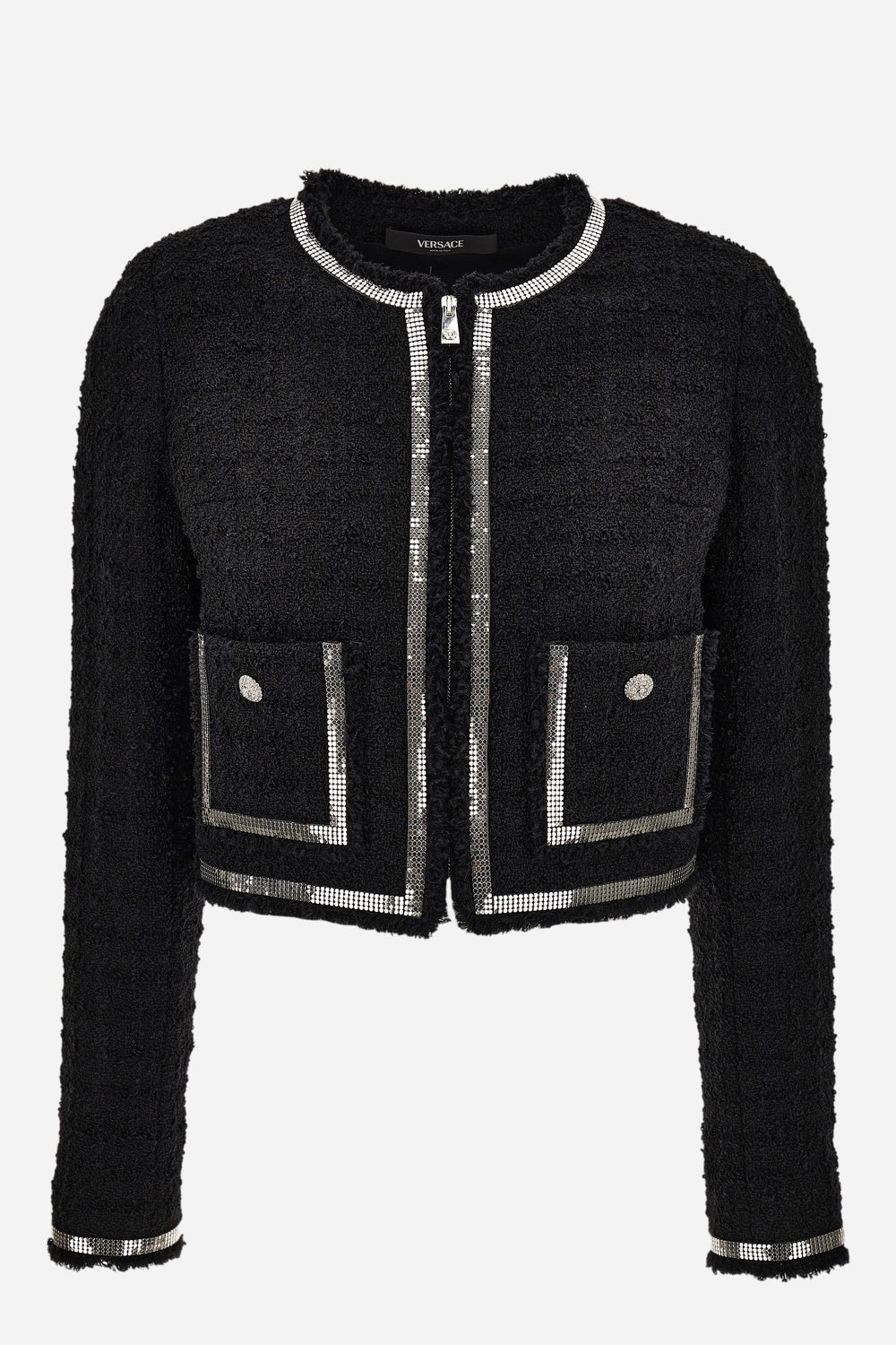 Evening Jacket In Responsible Heritage Textured Tweed Light Weight
