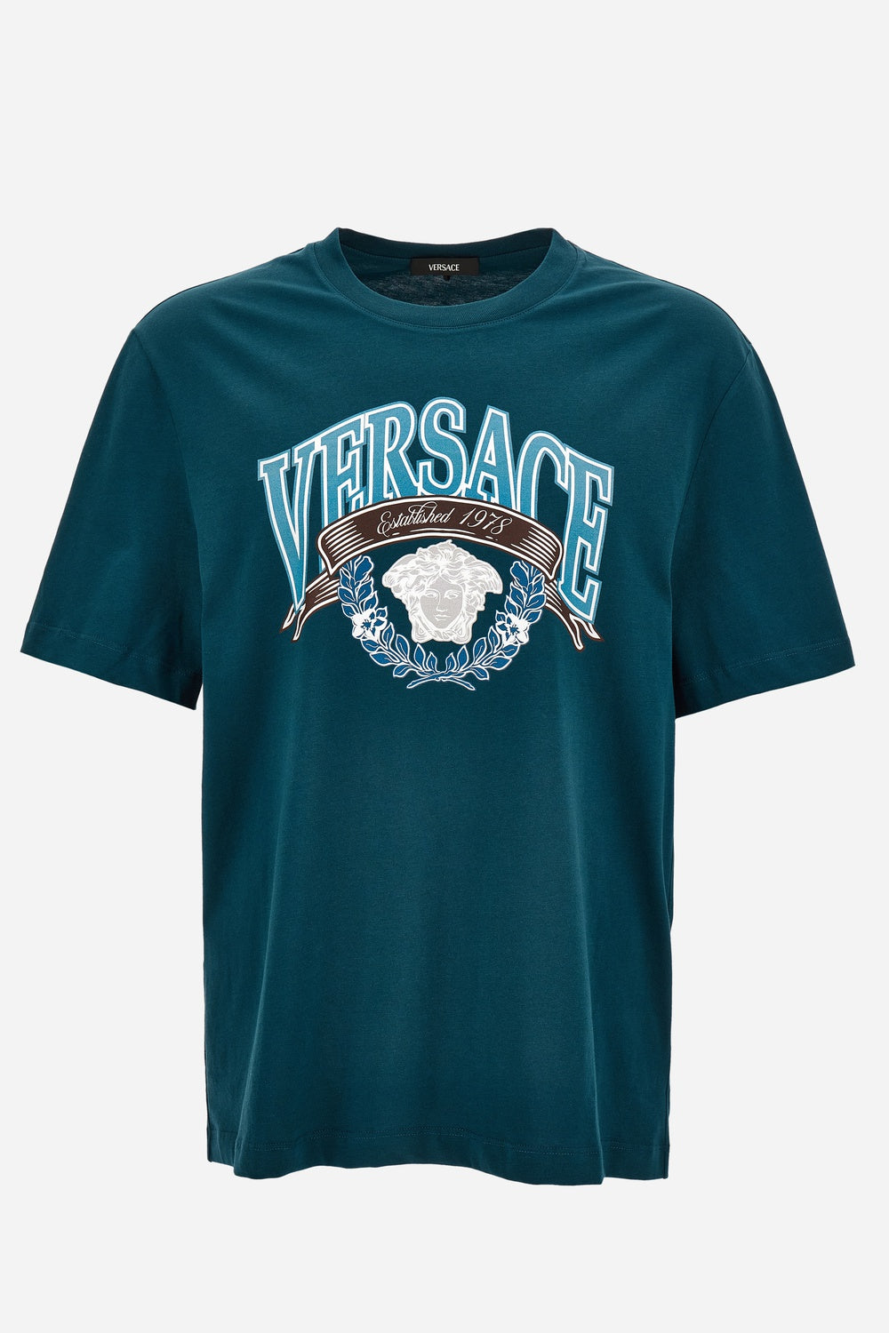 T-Shirt In Responsible Cotton Jersey+Medusa Crest Print