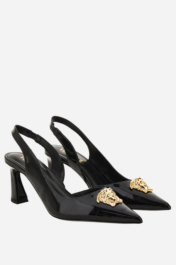 La Medusa Sling Back  In Patent Leather