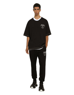 SHORT-SLEEVED COTTON T-SHIRT WITH EMBROIDERED LOGO