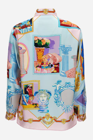 Informal Shirt In Silk Twill Versace Gallery Print