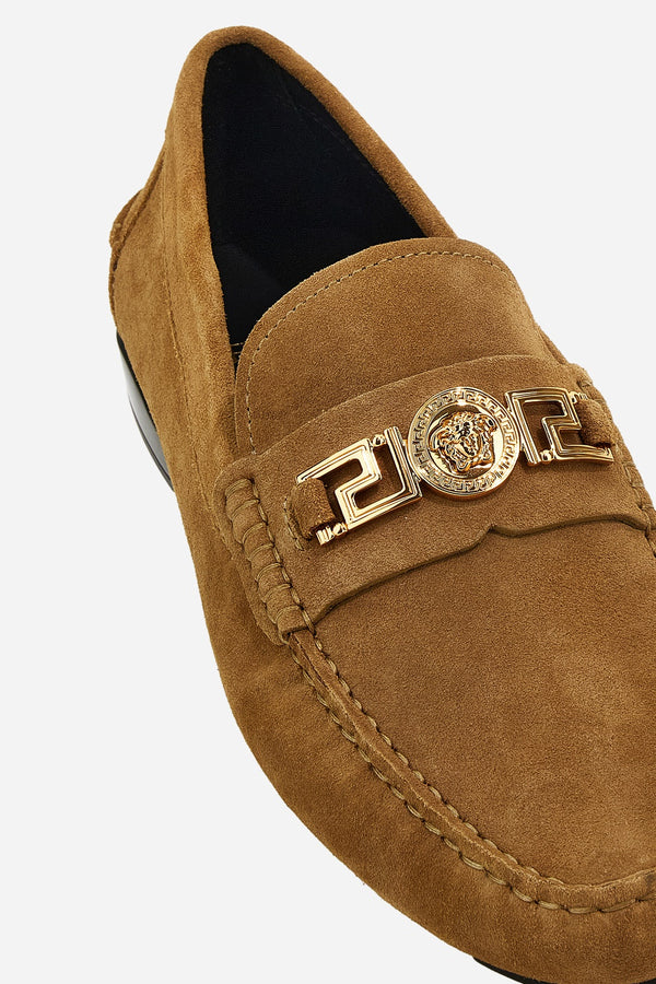 La Greca Driver In Suede-Enamel Hw
