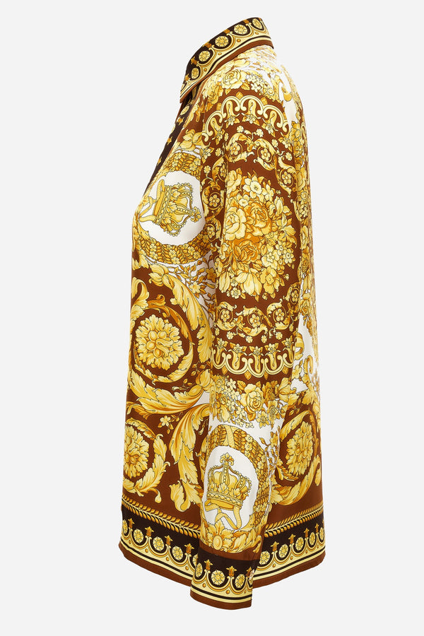 Formal Shirt In Barocco 92 Foulard On Silk Twill
