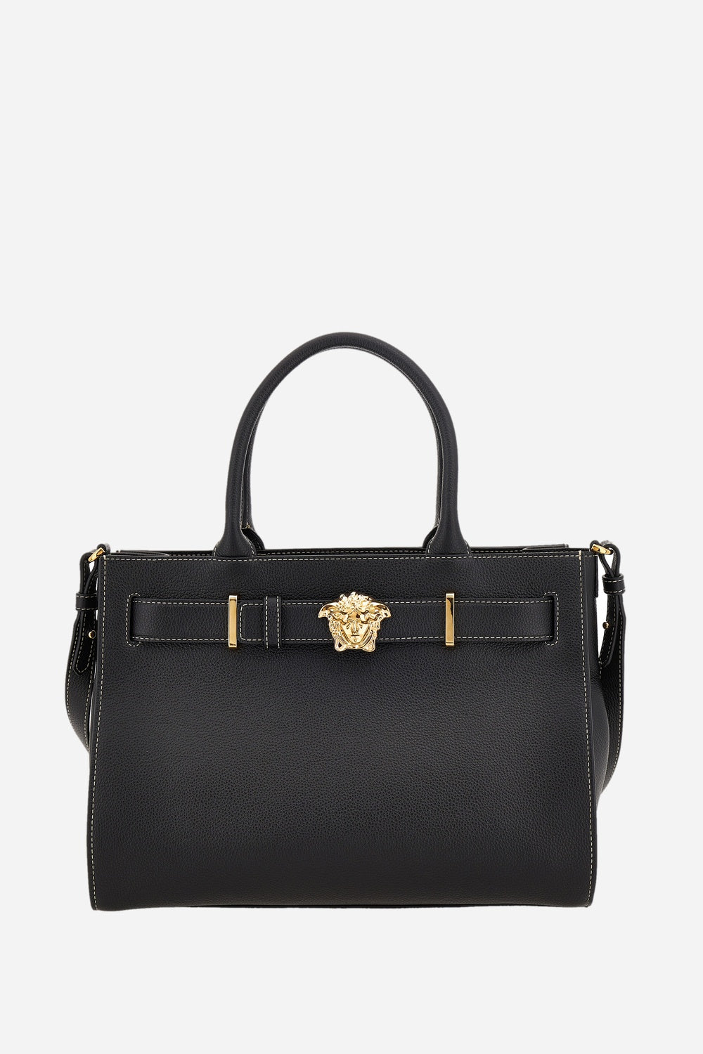 La Medusa Large Tote In Grainy Calf Leather