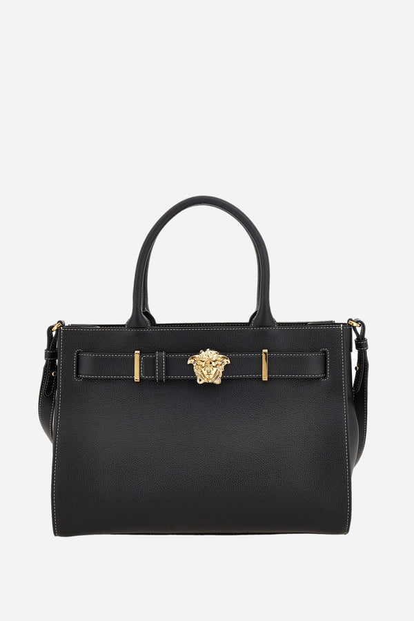 La Medusa Large Tote In Grainy Calf Leather