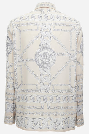 Formal Shirt In Twill Poly Medusa Chain Print