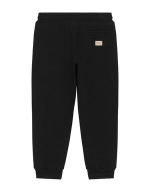JERSEY JOGGING PANTS WITH PATCHWORK
